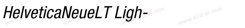 HelveticaNeueLT Ligh字体转换